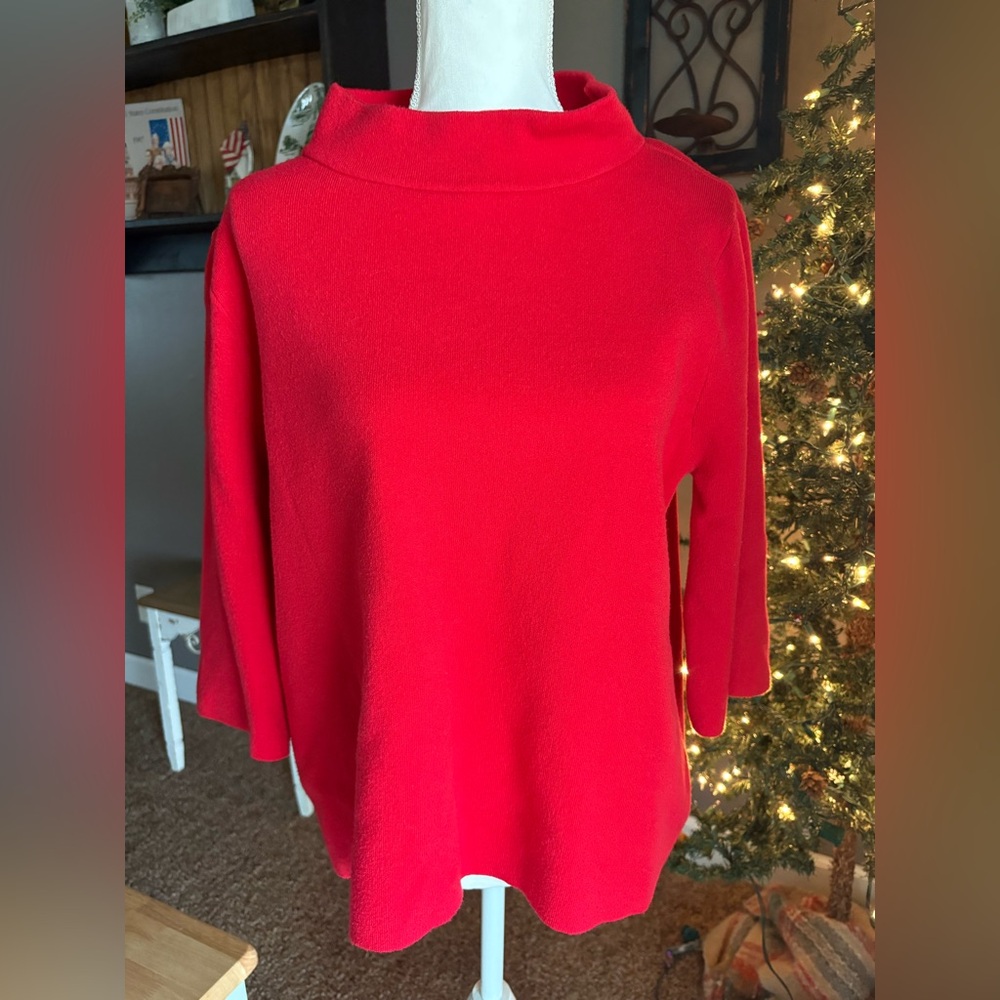 Fate Vibrant Red Cowl Neck Sweater